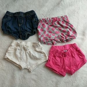 Baby girl shorts lot